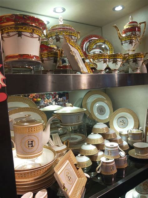 hermes dinnerware sale|authentic hermes plates.